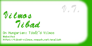 vilmos tibad business card